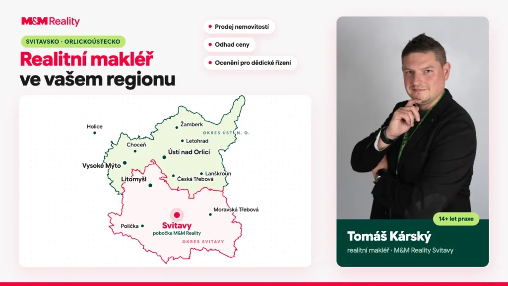 Realitní makléř pro Litomyšl, Svitavy, Vysoké Mýto a Ústí nad Orlicí